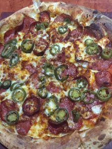 Homemade Chilli Jalapeno and Pepperoni Pizza